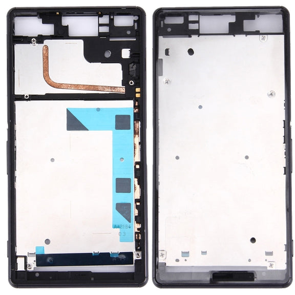 Front Housing LCD Frame Bezel Plate  for Sony Xperia Z3 / L55w / D6603(Black)