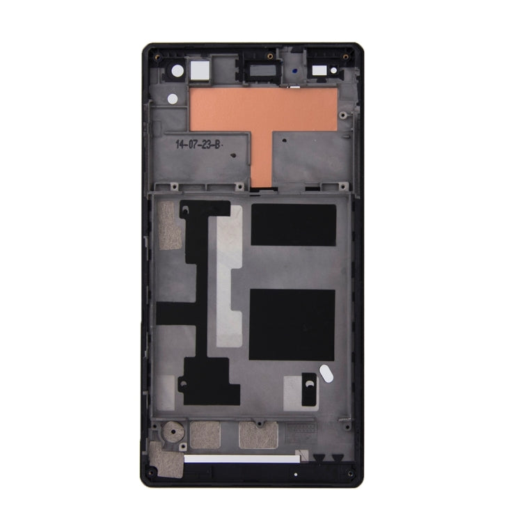 Front Housing  with Adhesive for Sony Xperia C3(Black)