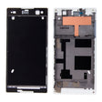 Front Housing  with Adhesive for Sony Xperia C3(White) - Frame Bezel Plate by PMC TechLife | Online Shopping South Africa | PMC TechLife