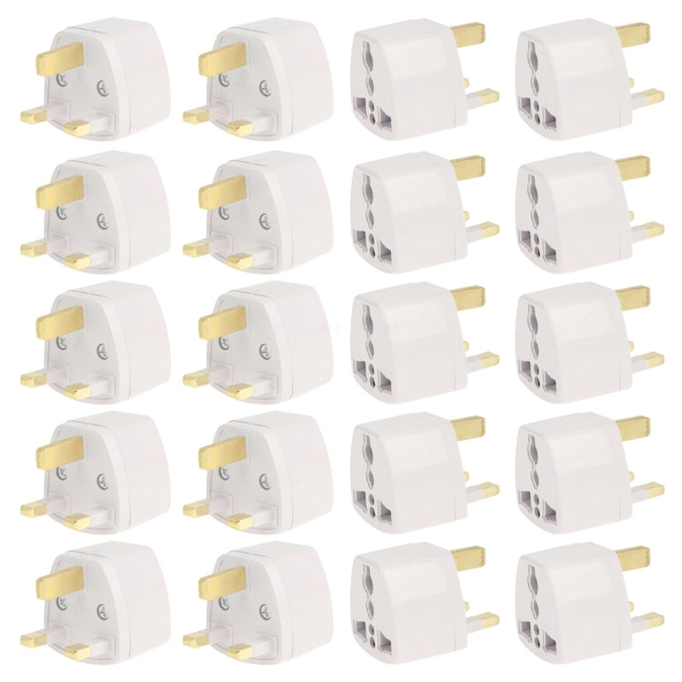 20 PCS Plug Adapter, Travel Power Adapter with UK Socket Plug