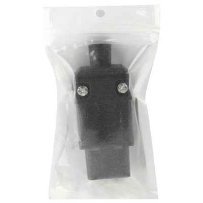 3 Prong Female AC Wall Universal Travel Power Socket Plug Adaptor(Black)
