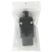 3 Prong Female AC Wall Universal Travel Power Socket Plug Adaptor(Black)
