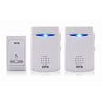 VOYE V006B2 Wireless Remote Control Chime Door Bell with Double-Receiver(White) - free shipping - PMC TechLife - Order now!