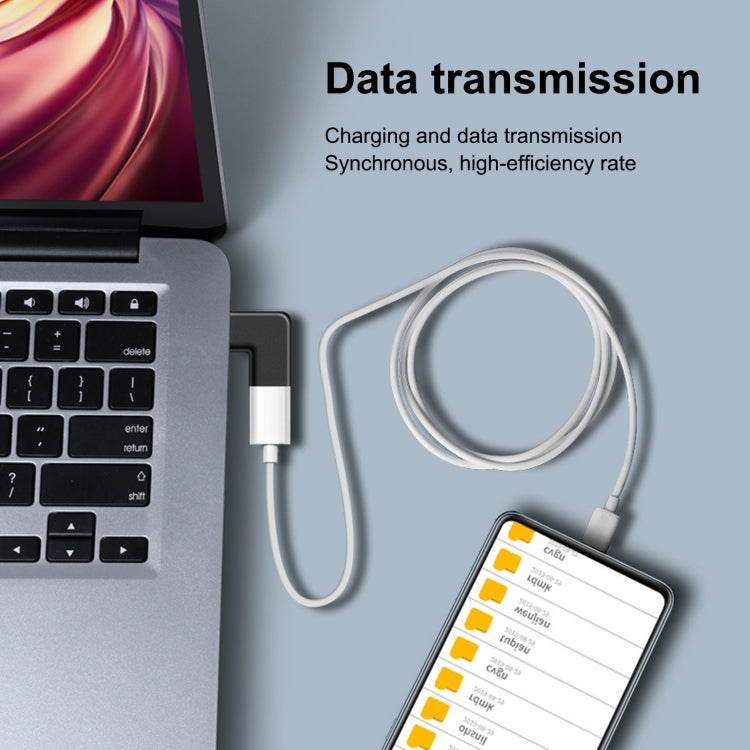 8 Pin Male to USB-C / Type-C Female Elbow Charging Adapterr