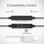 Langsdom Double Moving Coil with Wheat Headset(Black)