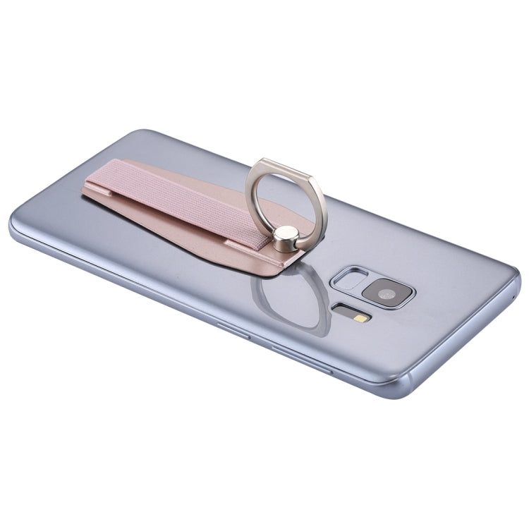 Universal Durable Finger Ring Phone Holder Sling Grip Anti-slip Stand(Rose Gold)