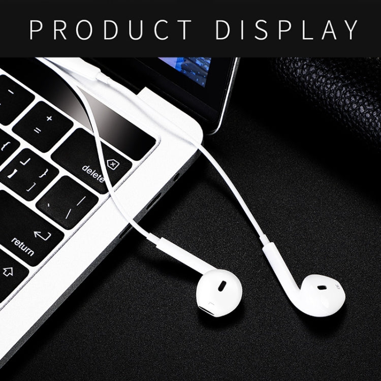 JOYROOM JR-EP1 1.2m 3.5mm Plug Wire Control In-Ear Earphone(White)