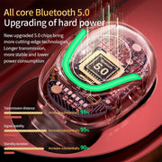 T2 Bluetooth 5.0 TWS Touch Digital Display True Wireless Bluetooth Earphone with Charging Box(White)