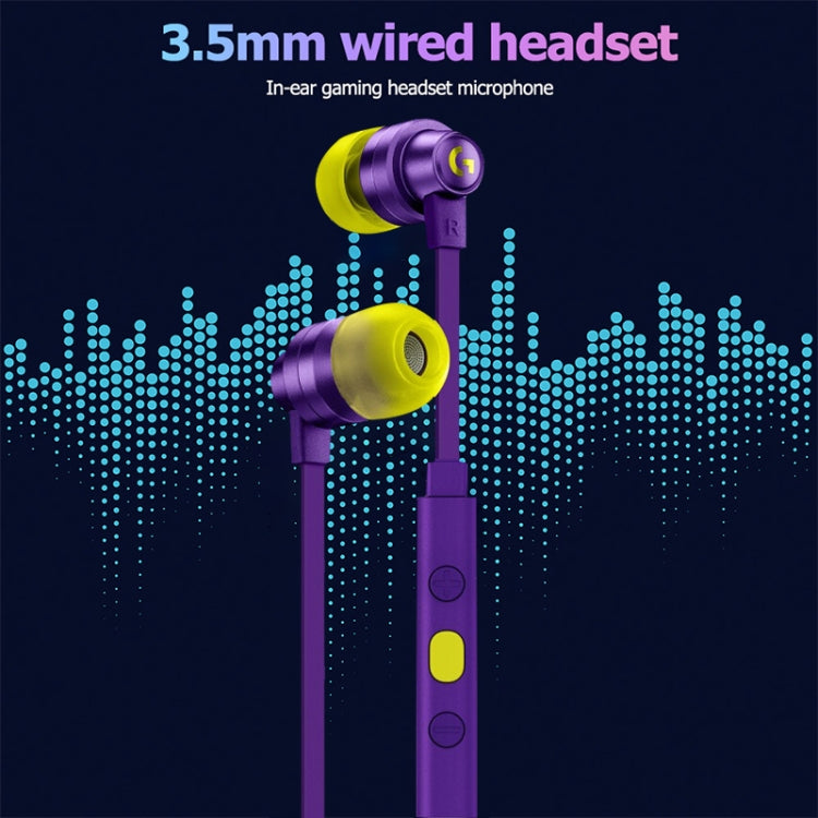 Logitech G333 In-ear Gaming Wired Earphone with Microphone, Standard Version(White)