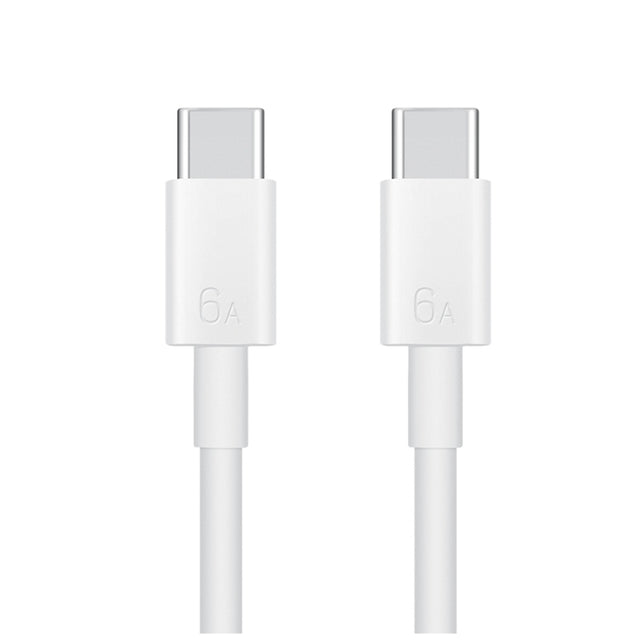 Original Huawei CC800 6A Type-C / USB-C to Type-C / USB-C Charging Data Cable, Length: 1.8m (White)