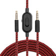 ZS0159 For Logitech G433 / G233 / G Pro / G Pro X 3.5mm Male to Male Gaming Headset Audio Cable with Wire-controlled, Cable Length: 2m(Red) - Headset Accessories by PMC TechLife | Online Shopping South Africa | PMC TechLife