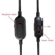 ZS0159 For Logitech G433 / G233 / G Pro / G Pro X 3.5mm Male to Male Gaming Headset Audio Cable with Wire-controlled, Cable Length: 2m(Red)