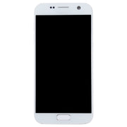 OLED LCD Screen for Galaxy S7 / G930V Digitizer Full Assembly with Frame (White)