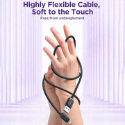 JOYROOM S-AL012A14 Multi-Color Series 2.4A USB to 8 Pin Fast Charging Data Cable, Length:1.2m(Black)