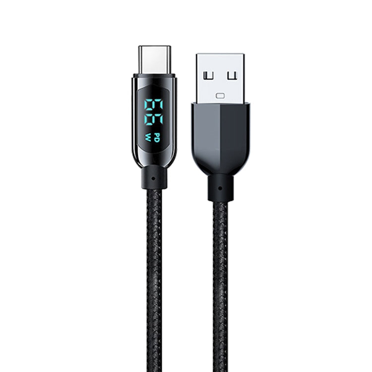 Mutural Li-CC003 1.2m 66W Digital Display USB to Type-C Charging Data Cable