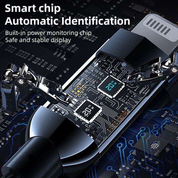 Mutural Li-CC003 1.2m 66W Digital Display USB to Type-C Charging Data Cable