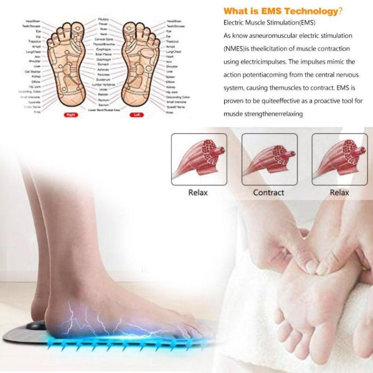 EMS Micro-current Smart Foot Pad Foot Massage Physical Therapy (Battery Version)