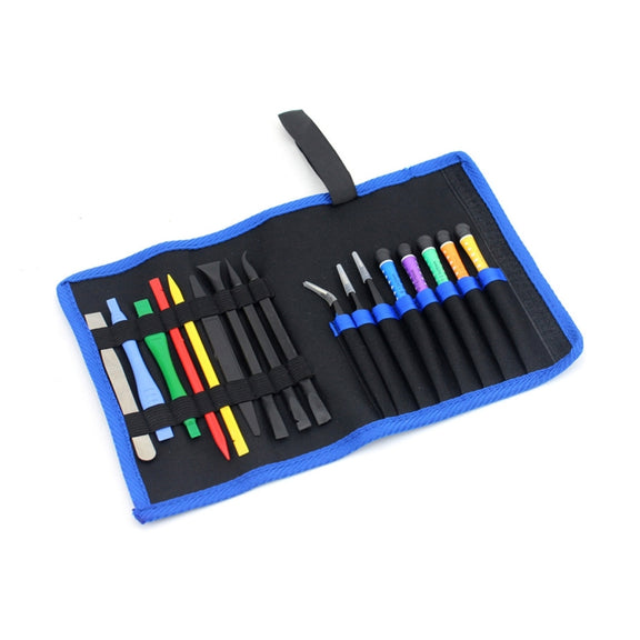 JIAFA JF-8170 17 in 1 Multi-functional Repair Tool Set with Bag for iPhone, Macbook, Applewatch