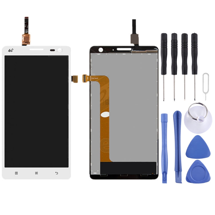 OEM LCD Screen for Lenovo S856 with Digitizer Full Assembly (White)