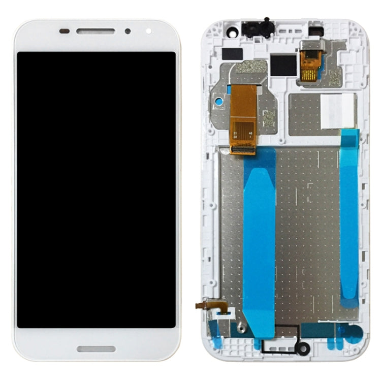 OEM LCD Screen for Vodafone Smart N8 VFD610 Digitizer Full Assembly with Frame���White)
