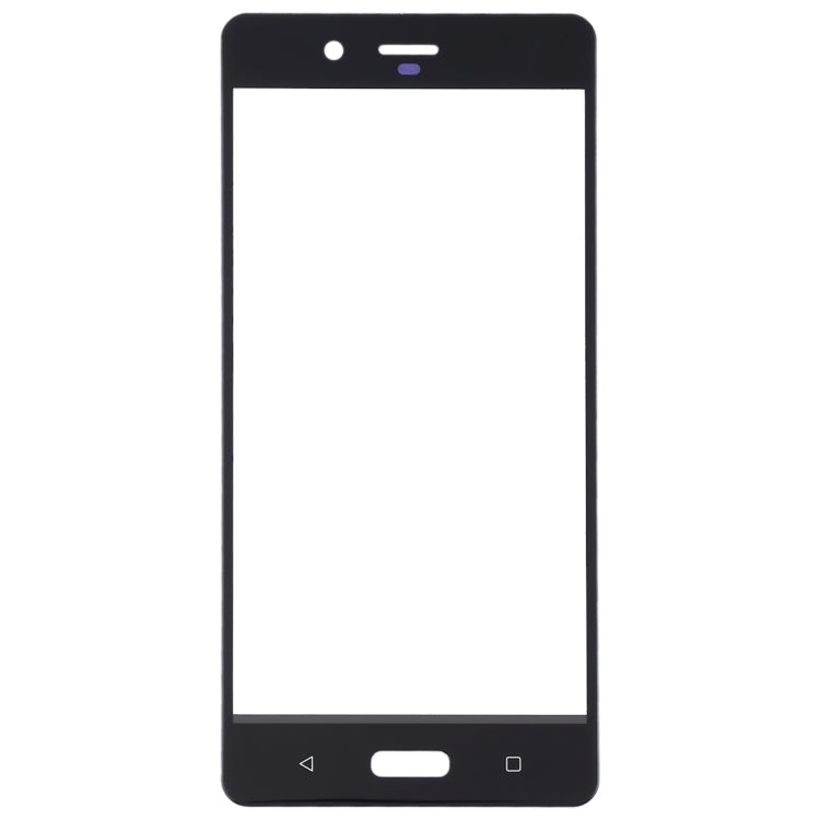 Front Screen Outer Glass Lens for Nokia 8 / N8 TA-1012 TA-1004 TA-1052(Black)
