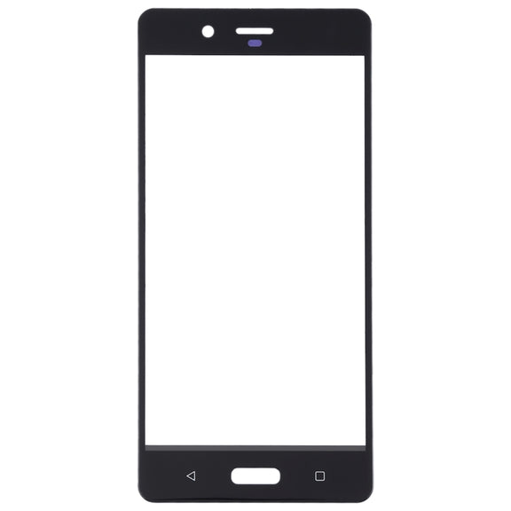 Front Screen Outer Glass Lens for Nokia 8 / N8 TA-1012 TA-1004 TA-1052(Black)