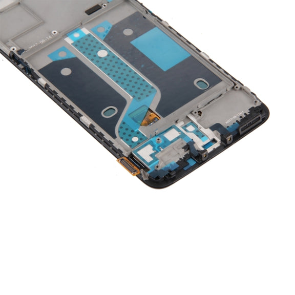 For OnePlus 5  Digitizer Full Assembly with Frame OEM LCD Screen (Black)