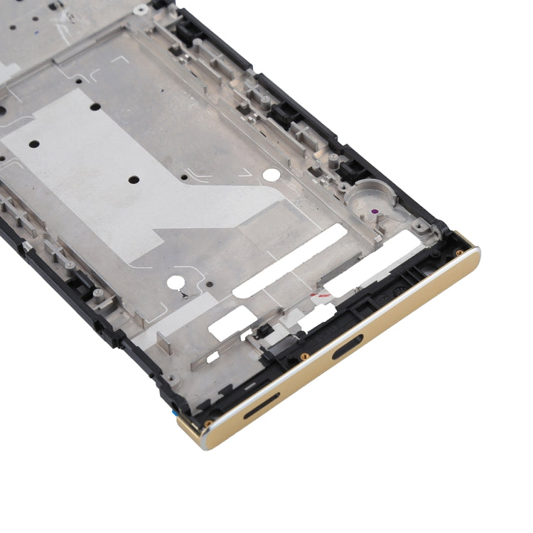 Front Housing LCD Frame Bezel Plate for Sony Xperia XA1 Ultra (Gold)