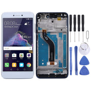 OEM LCD Screen for Huawei P8 Lite (2017) Digitizer Full Assembly with Frame (White)
