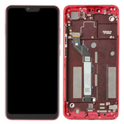 TFT LCD Screen for Xiaomi Mi 8 Lite Digitizer Full Assembly with Frame(Red)