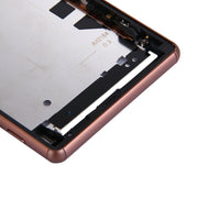 Single SIM Front Housing LCD Frame Bezel for Sony Xperia Z3(Brown)