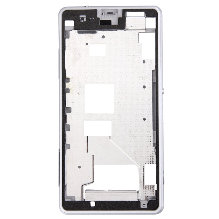 Front Housing LCD Frame Bezel for Sony Xperia Z1 Compact / Mini(White)