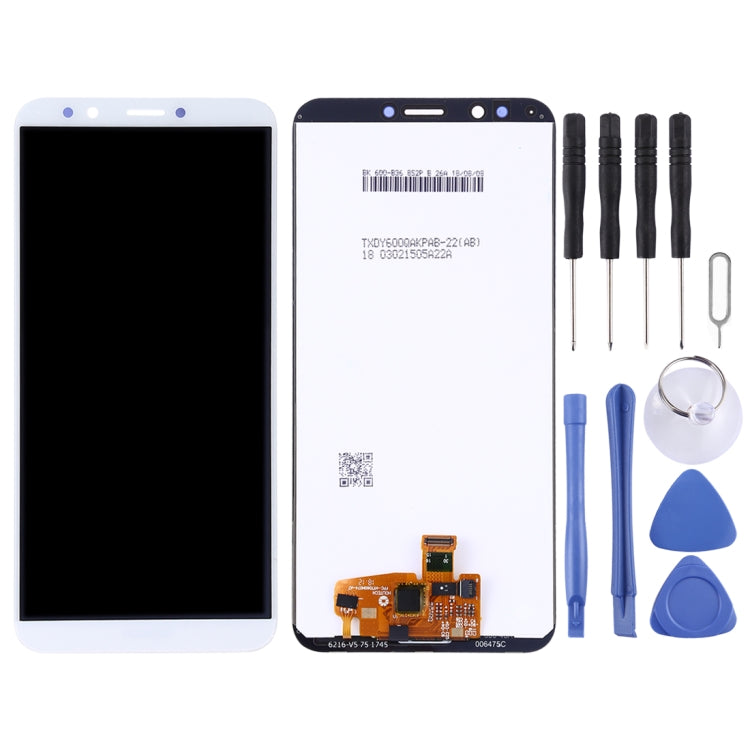 OEM LCD Screen for Huawei Y7 Prime (2018) with Digitizer Full Assembly (White)