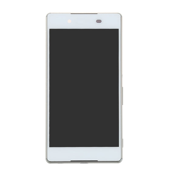 OEM LCD Screen for Sony Xperia Z5 Digitizer Full Assembly with Frame(White)