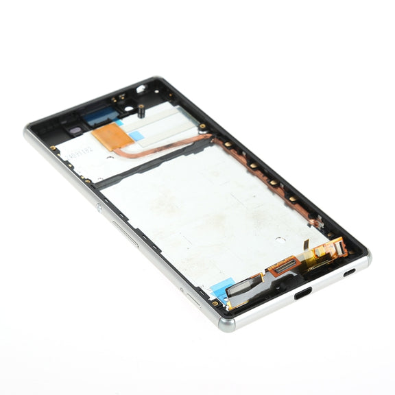 OEM LCD Screen for Sony Xperia Z5 Digitizer Full Assembly with Frame(White)