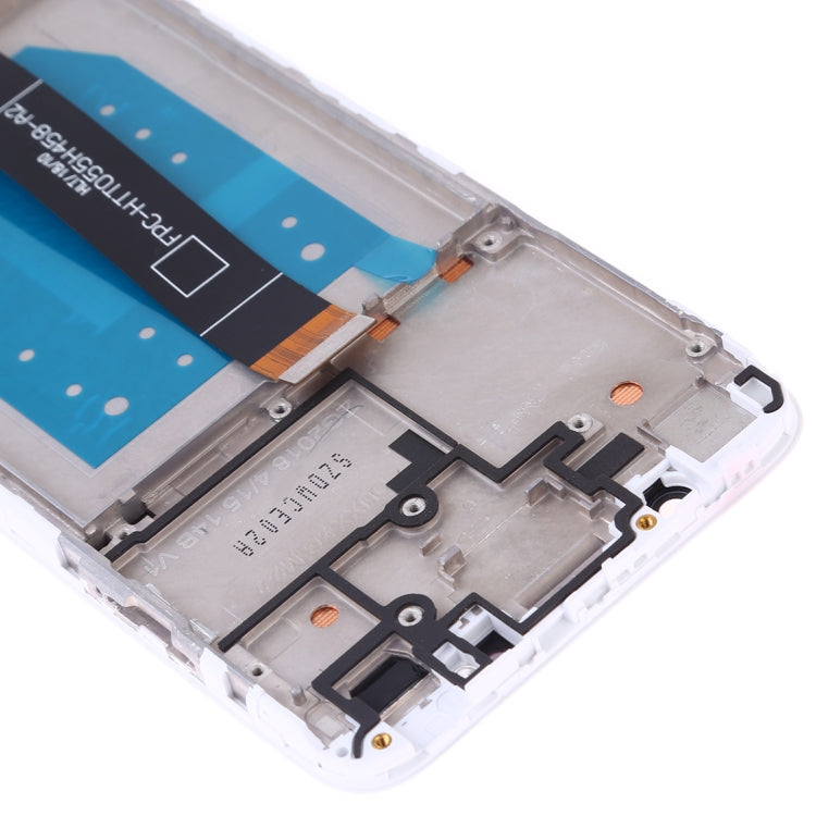 OEM LCD Screen for Huawei Y5 Prime (2018) Digitizer Full Assembly with Frame (White)