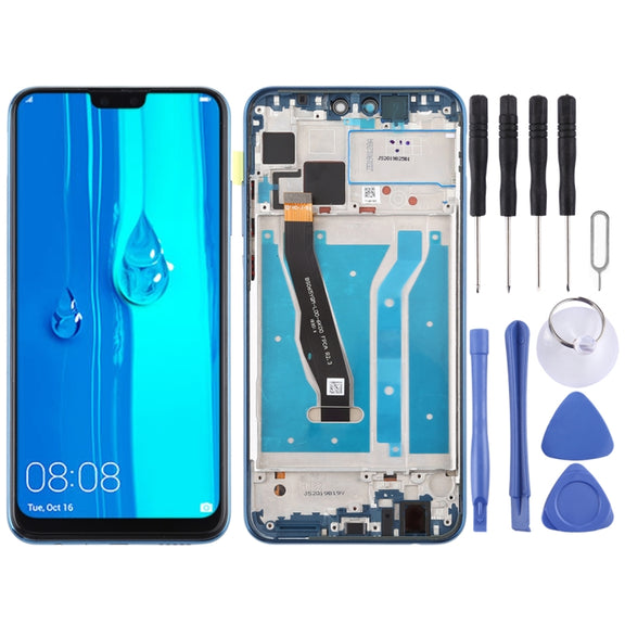 OEM LCD Screen for Huawei Enjoy 9 Plus Digitizer Full Assembly with Frame (Blue)