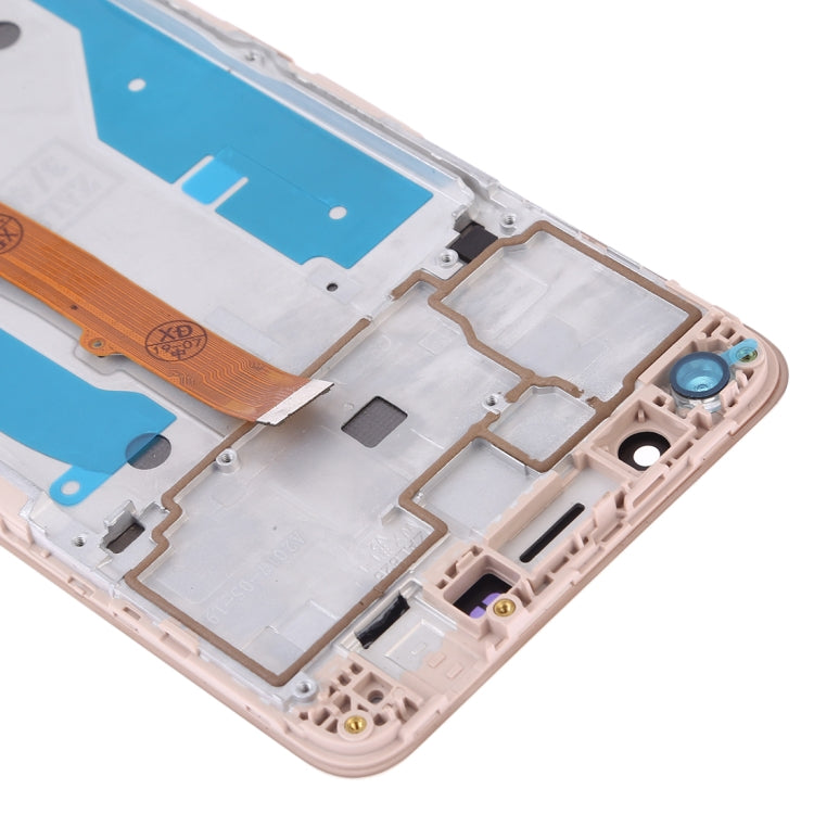 OEM LCD Screen for Huawei Y5 (2017) Digitizer Full Assembly with Frame (Gold)