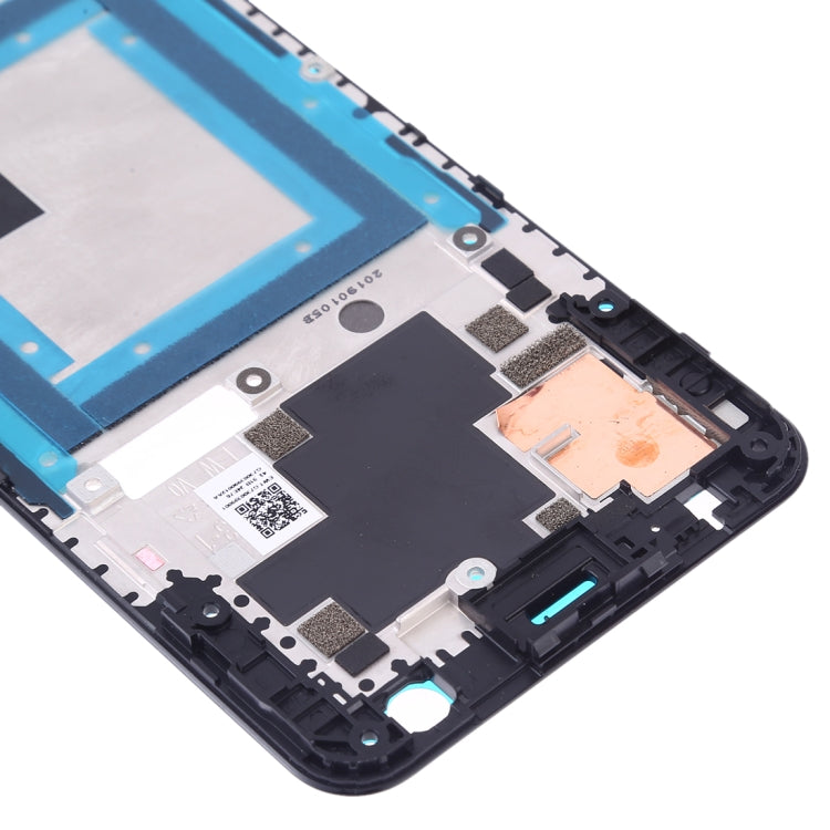 Front Housing LCD Frame Bezel Plate for Google Pixel 3a(Black)