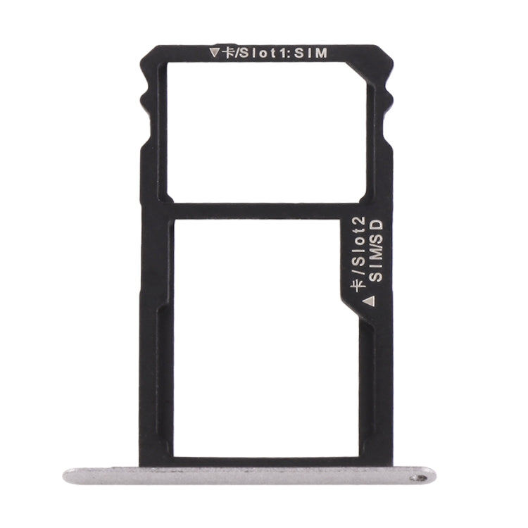 For Huawei Honor 7 Nano SIM Card Tray + Nano SIM / Micro SD Card Tray(Grey)