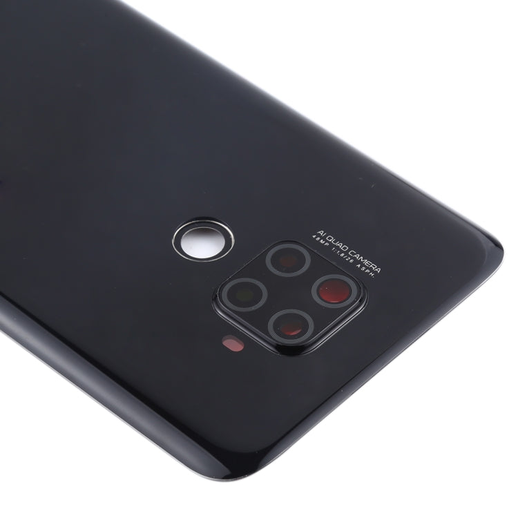 Original Battery Back Cover with Camera Lens for Huawei Mate 30 Lite(Black)