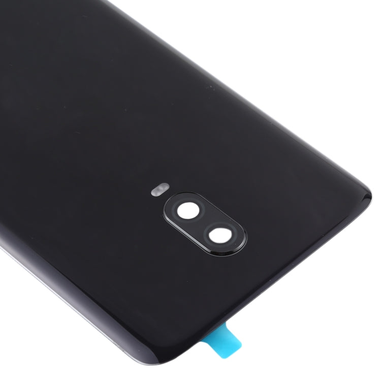 For OnePlus 6T Original Battery Back Cover with Camera Lens (Jet Black)
