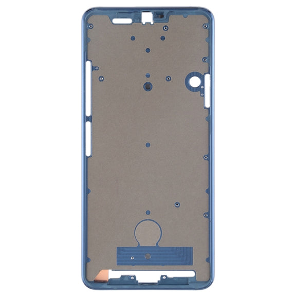 Front Housing LCD Frame Bezel Plate for LG G7 ThinQ / G710 (Blue)