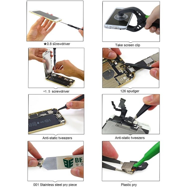 8 in 1 BEST BST-609 Cell Phone Repair Tool Kit Opening Tools
