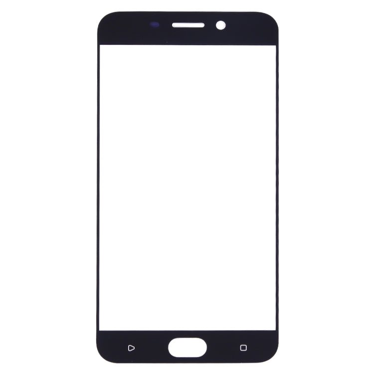For OPPO R9s Front Screen Outer Glass Lens (White)