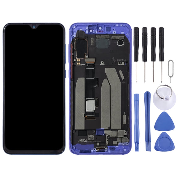Original LCD Screen for Xiaomi Mi 9 SE Digitizer Full Assembly with Frame(Blue)