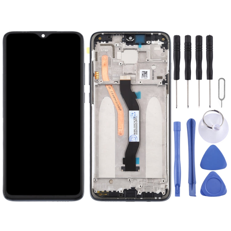 TFT LCD Screen for Xiaomi Redmi Note 8 Pro Digitizer Full Assembly with Frame (Double SIM Card Version)(Black)