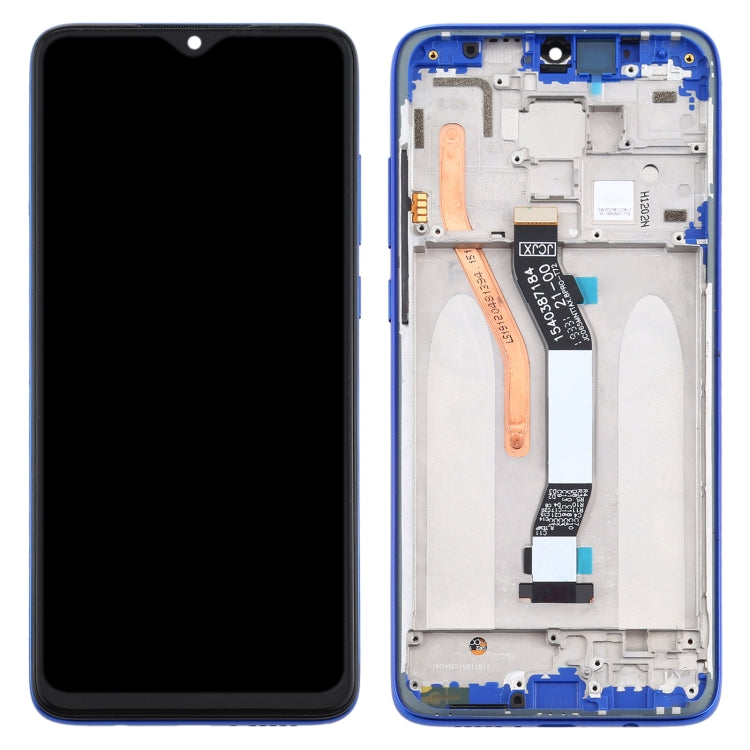 TFT LCD Screen for Xiaomi Redmi Note 8 Pro Digitizer Full Assembly with Frame (Double SIM Card Version)(Blue)