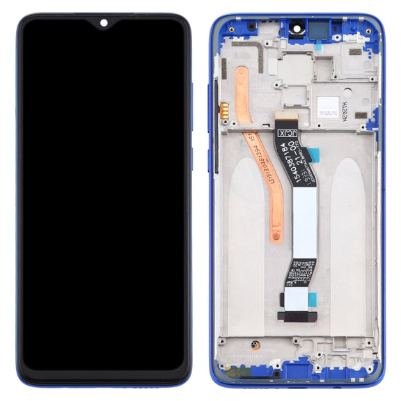 TFT LCD Screen for Xiaomi Redmi Note 8 Pro Digitizer Full Assembly with Frame (Double SIM Card Version)(Blue)