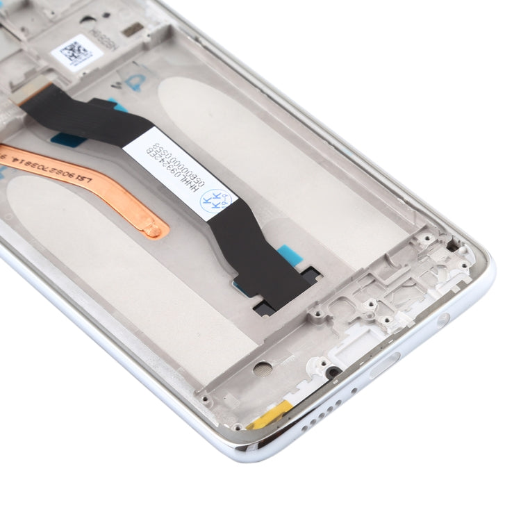 TFT LCD Screen for Xiaomi Redmi Note 8 Pro Digitizer Full Assembly with Frame (Double SIM Card Version)(White)